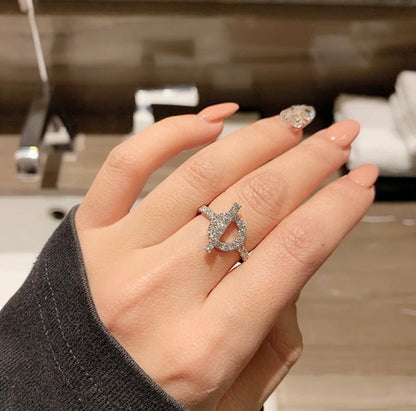 [Elowen Jewels]ECHAPPEE RING SILVER DIAMOND