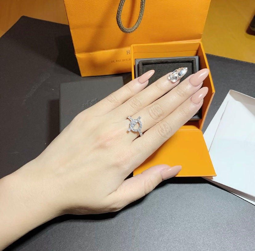 [Elowen Jewels]ECHAPPEE RING SILVER DIAMOND