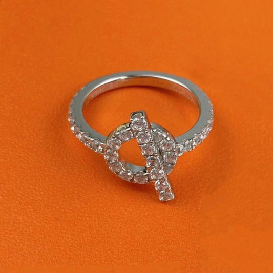[Elowen Jewels]ECHAPPEE RING SILVER DIAMOND
