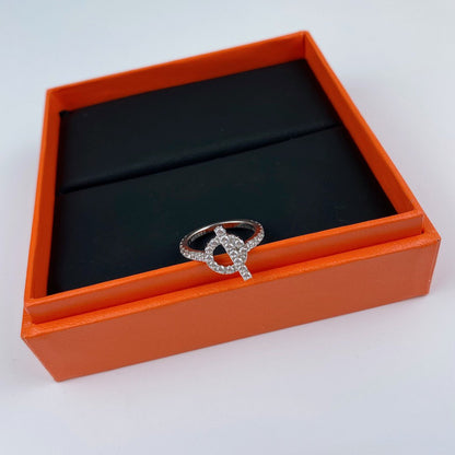 [Elowen Jewels]ECHAPPEE RING SILVER DIAMOND