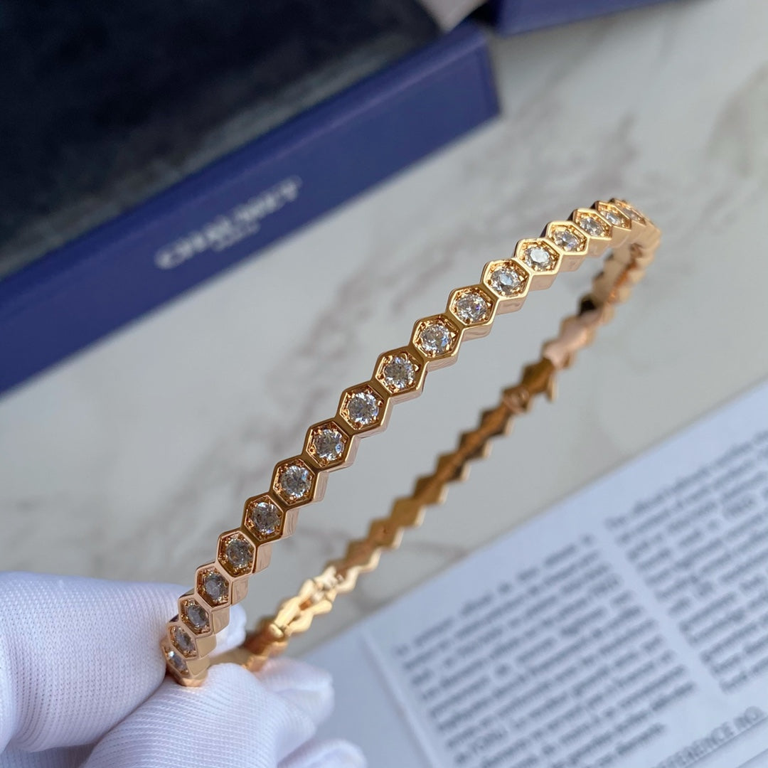 [Elowen Jewels]BEE LOVE GOLD BRACELET FULL DIAMOND