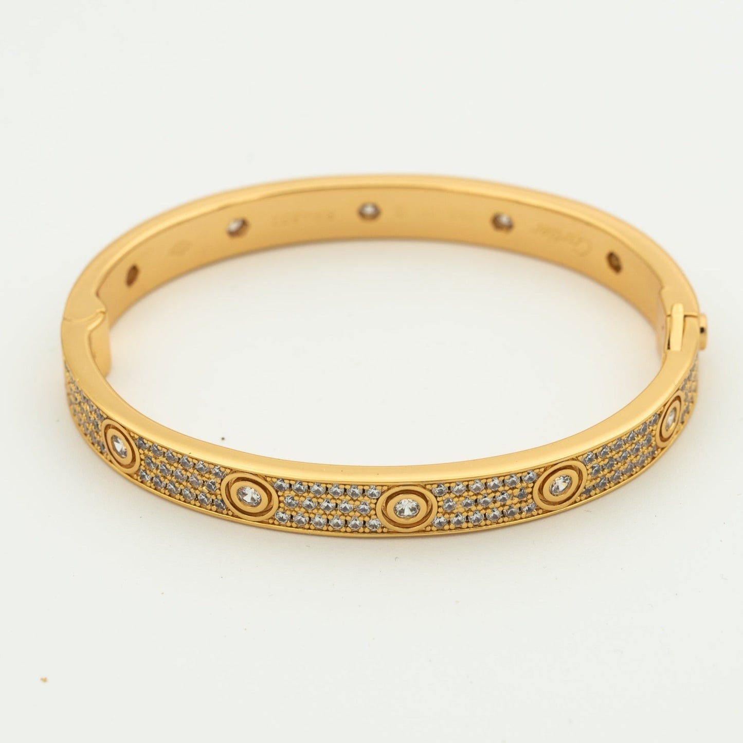 [Elowen Jewels]LOVE BRACELET 6.1MM DIAMOND-PAVED 10 BIG DIAMONDS