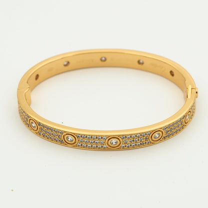 [Elowen Jewels]LOVE BRACELET 6.1MM DIAMOND-PAVED 10 BIG DIAMONDS