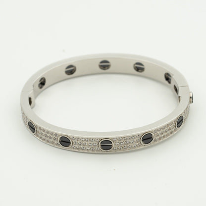 [Elowen Jewels]LOVE BRACELET 6.1MM DIAMOND-PAVED CERAMIC