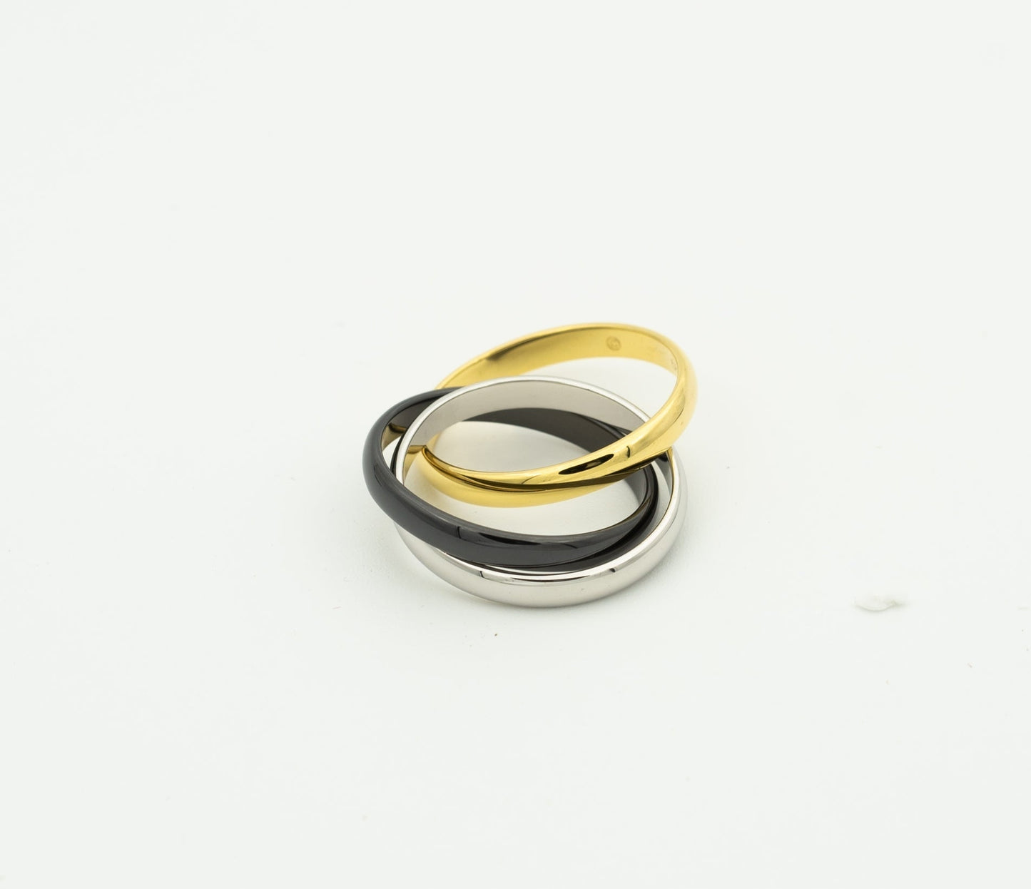 [Elowen Jewels]TRINITY RING BLACK GOLD SILVER