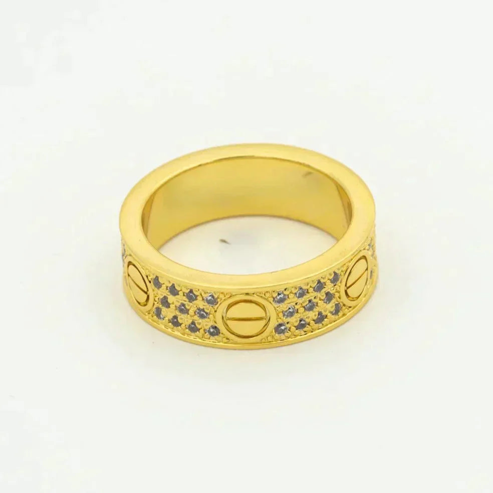 [Elowen Jewels]LOVE RING 5.5MM DIAMONDS PAVED