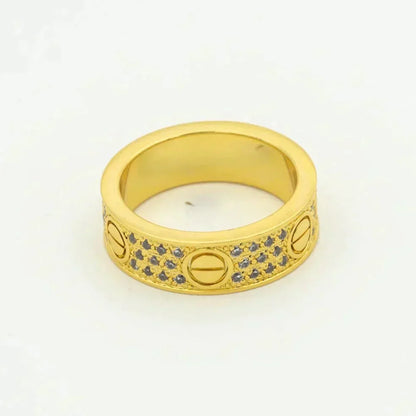[Elowen Jewels]LOVE RING 5.5MM DIAMONDS PAVED