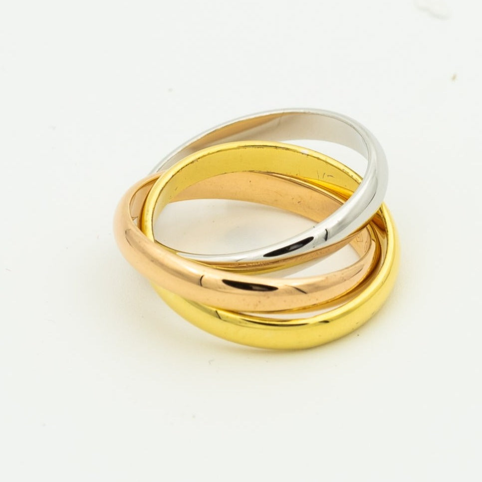 [Elowen Jewels]TRINITY RING GOLD PINK GOLD SILVER