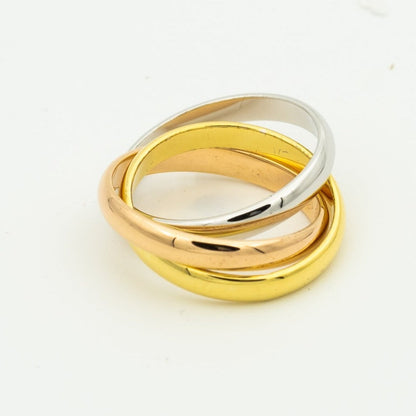 [Elowen Jewels]TRINITY RING GOLD PINK GOLD SILVER