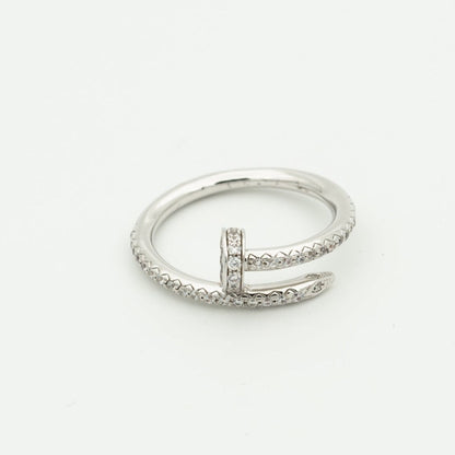 [Elowen Jewels]JUSTE RING 1.8MM SILVER DIAMONDS