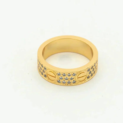 [Elowen Jewels]LOVE RING 5.5MM DIAMONDS PAVED