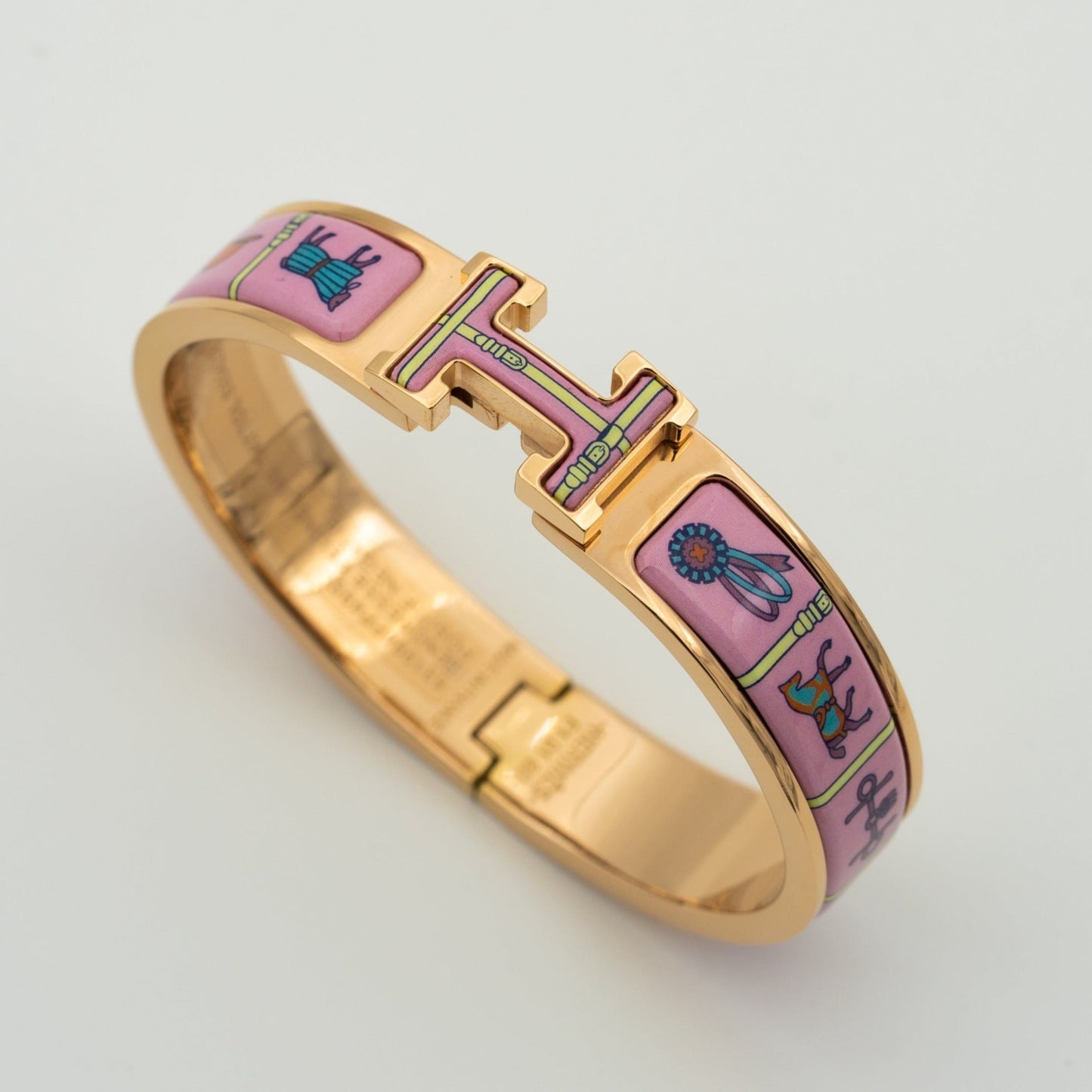 [Elowen Jewels]H PINK GOLD BRACELET PINK CERAMIC