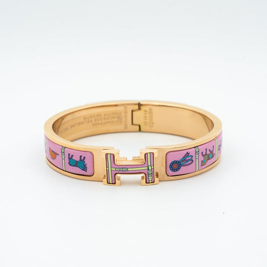 [Elowen Jewels]H PINK GOLD BRACELET PINK CERAMIC