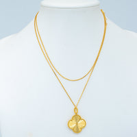 [Elowen Jewel]CLOVER 25MM PEDANT NECKLACE GOLD