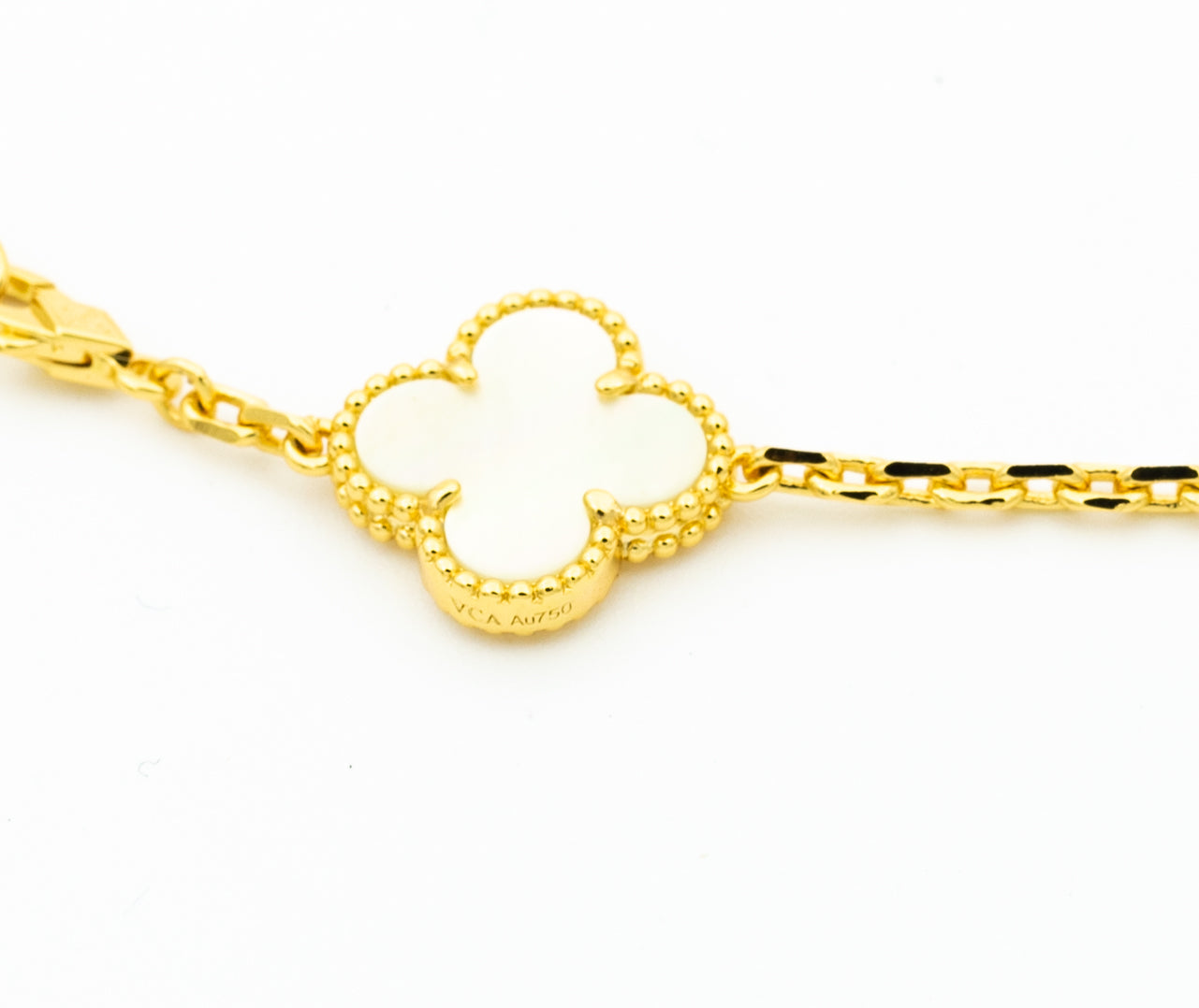 [Elowen Jewels]CLOVER BRACELET 5 MOTIFS ONYX MOP