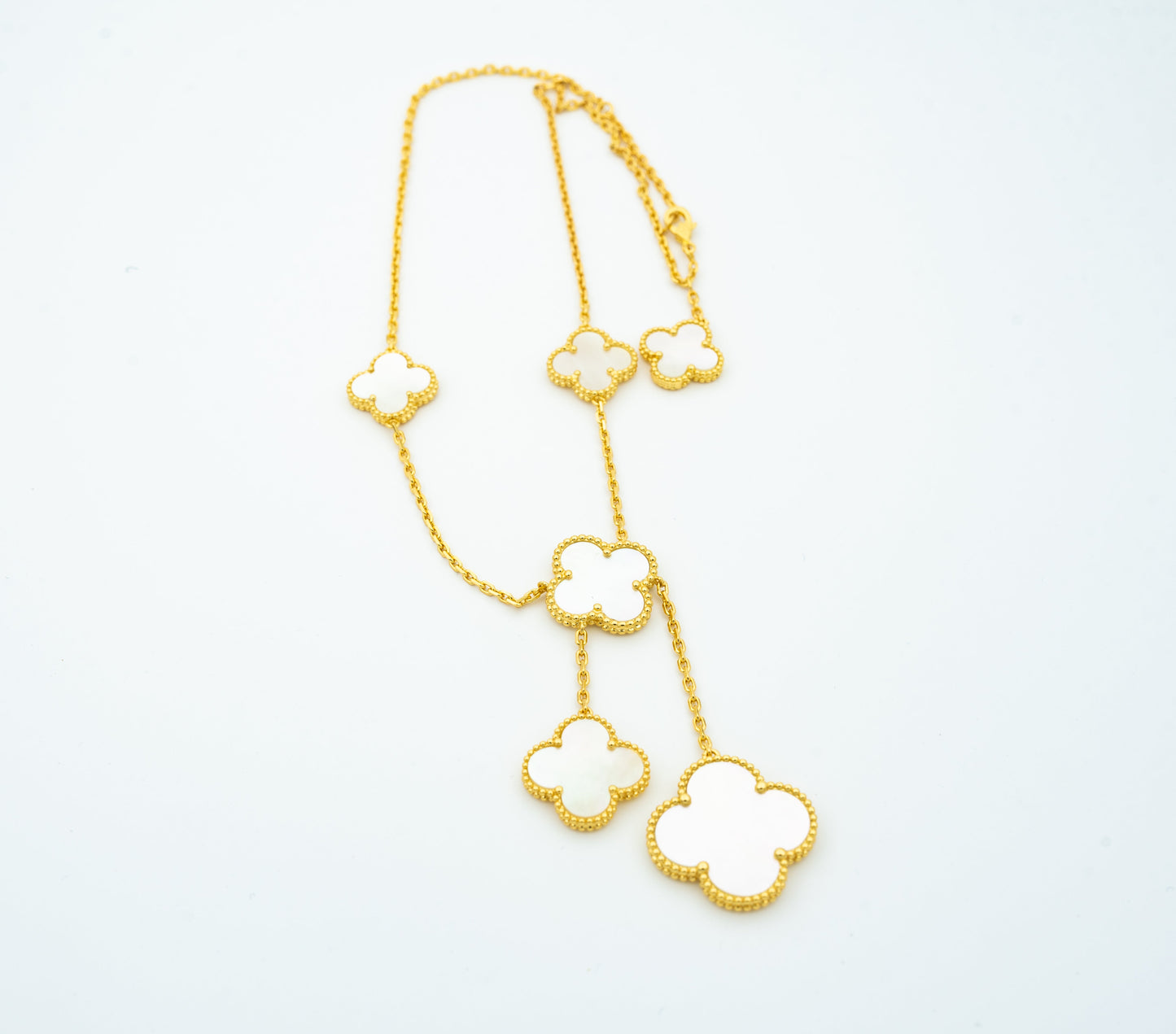 [Elowen Jewels]CLOVER MOTHER OF PEARL NECKLACE 6 MOTIF