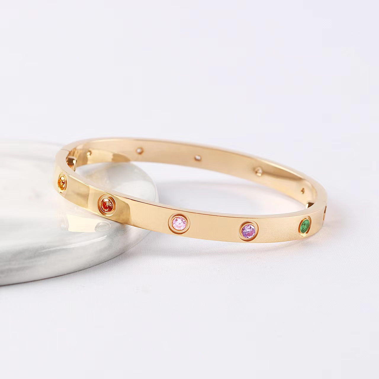[Elowen-jewel]2026 RAINBOW LOVE BRACELET 6.1MM  10 DIAMONDS