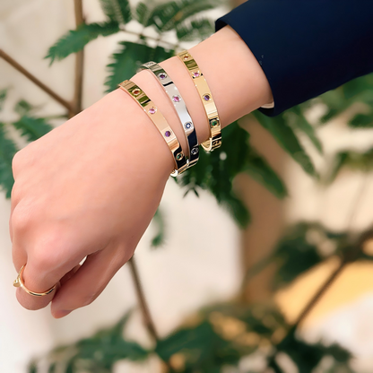 [Elowen-jewel]2026 RAINBOW LOVE BRACELET 6.1MM  10 DIAMONDS