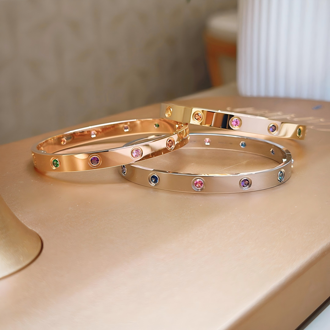 [Elowen-jewel]2026 RAINBOW LOVE BRACELET 6.1MM  10 DIAMONDS