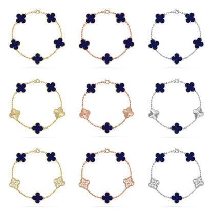 [Elowen Jewels] CLOVER 5 MOTIF PULSAR STONE BRACELET COLLECTION