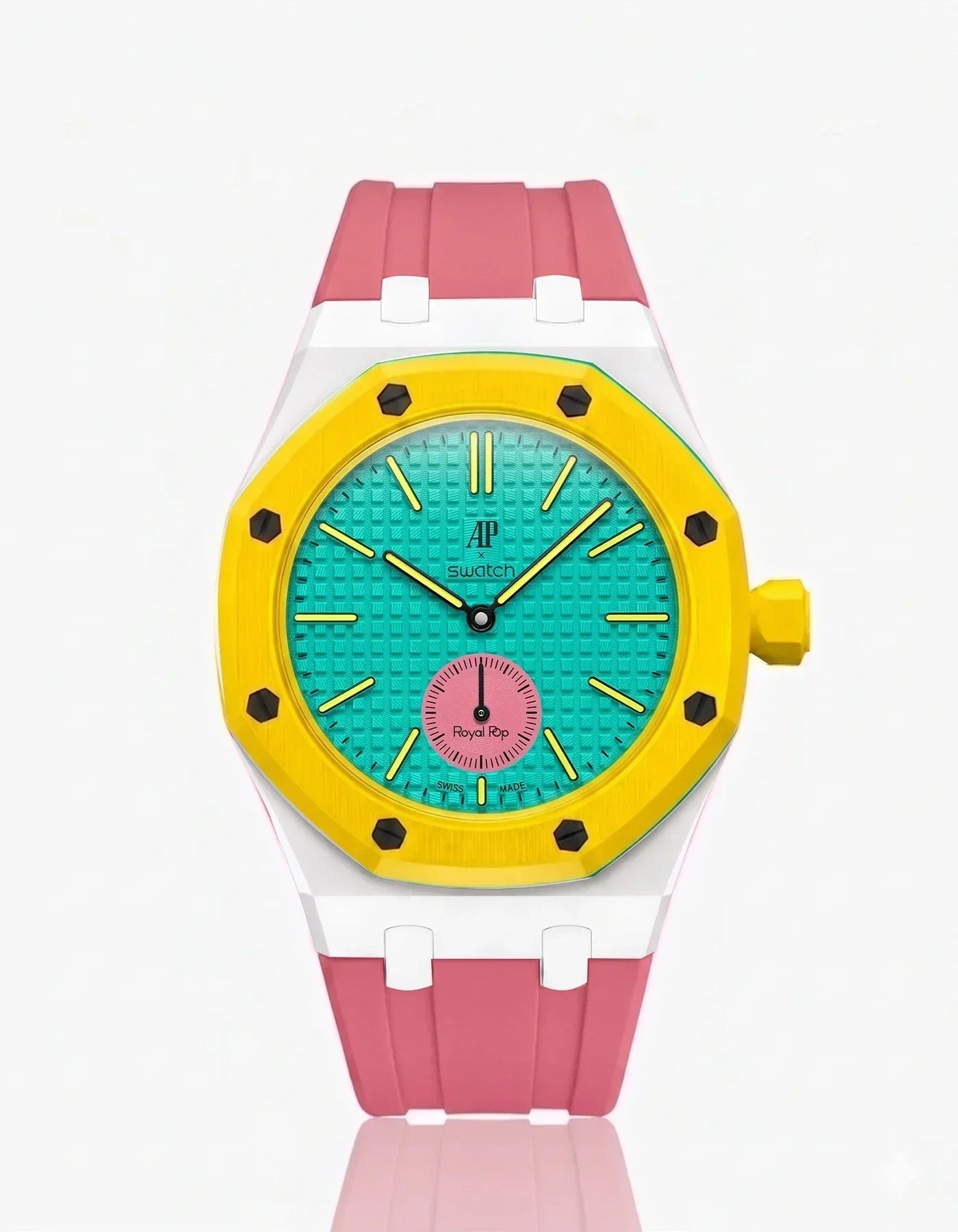 Silicone Strap & Case  Royal Pop Otg Roz(Customize  Colors)