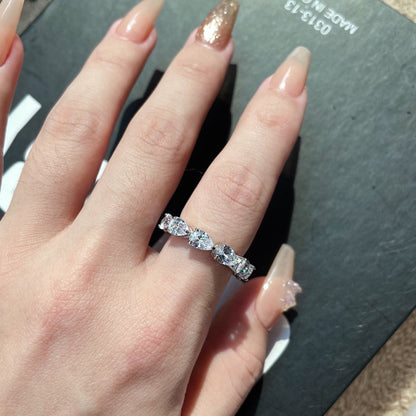 [Elowen Jewels]Exquisite Pear Cut Tennis Ring