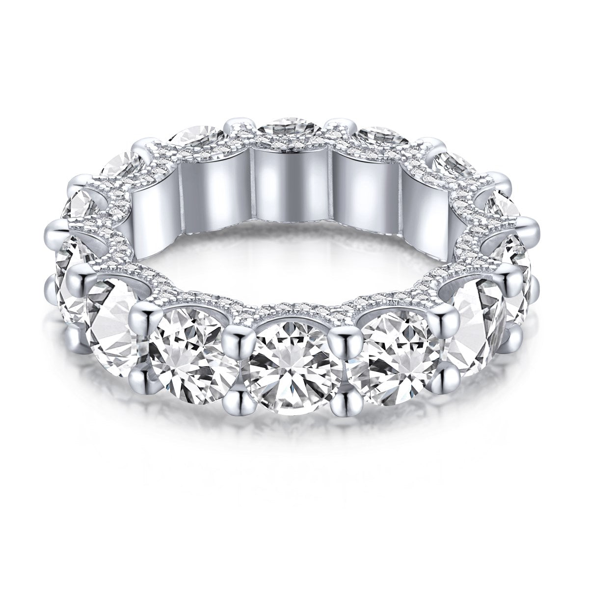 [Elowen Jewels]Gorgeous Round Cut Tennis Ring