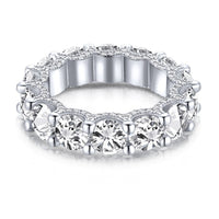 [Elowen Jewel]Gorgeous Round Cut Tennis Ring