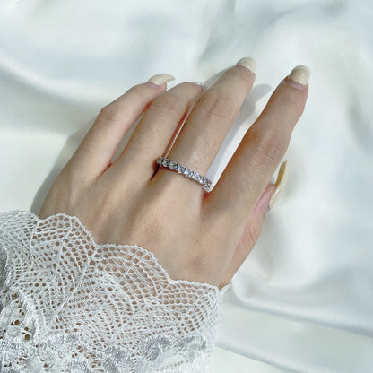 [Elowen Jewels]Sparkling Round Cut Tennis Ring