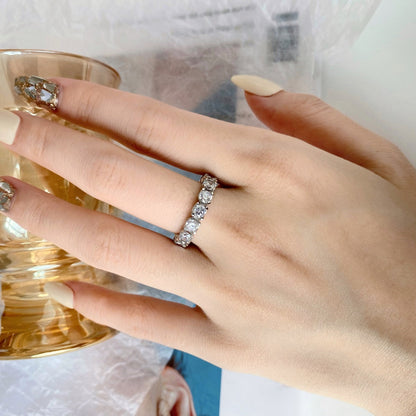 [Elowen Jewels]Eternity Round Cut Tennis Ring