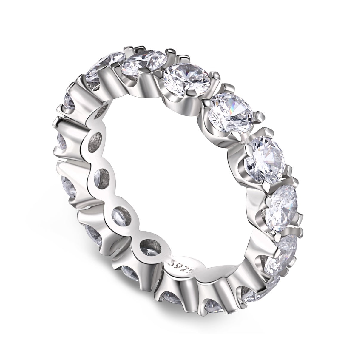 [Elowen Jewels]Eternity Round Cut Tennis Ring