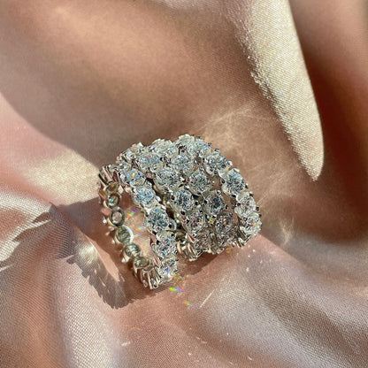 [Elowen Jewels]Eternity Round Cut Tennis Ring