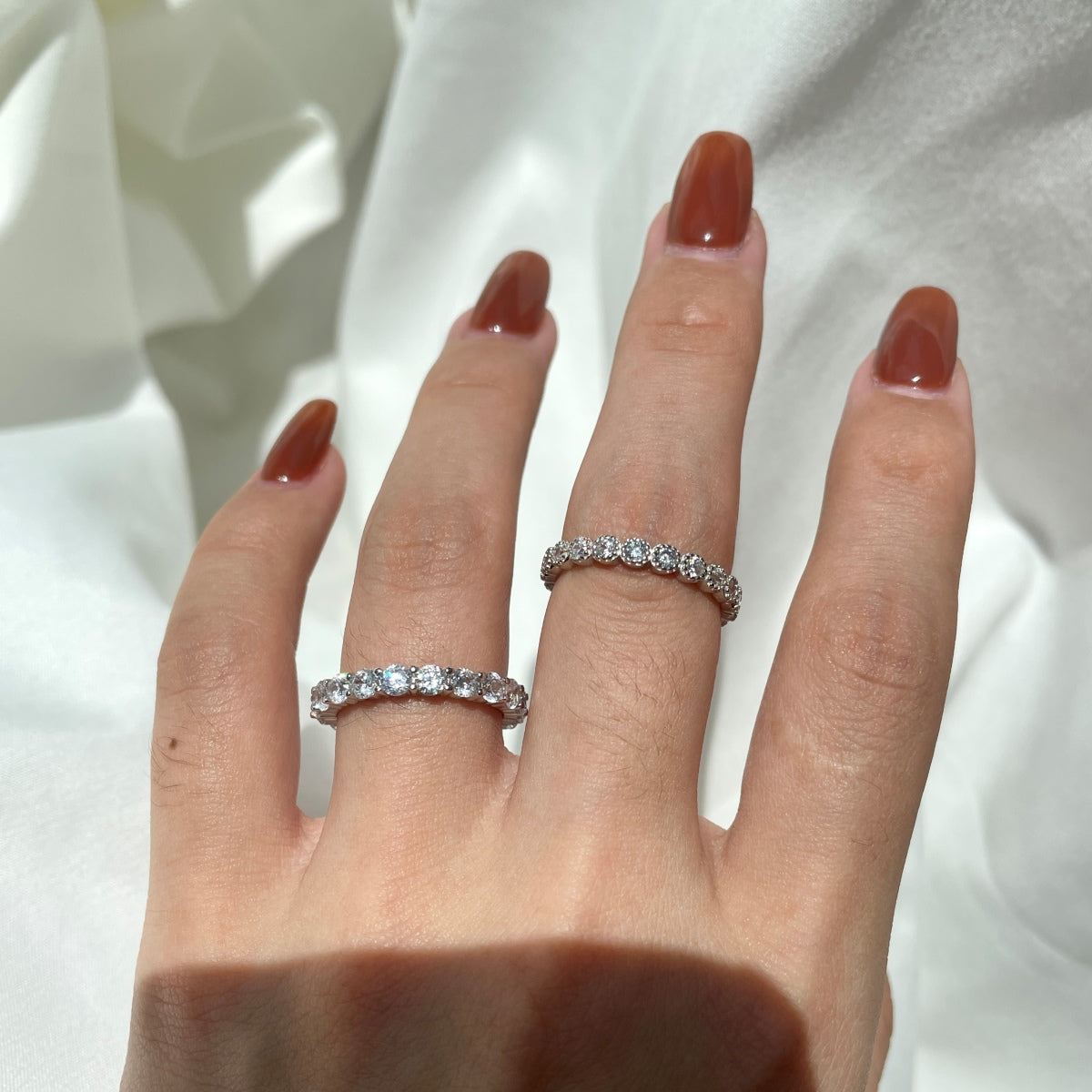 [Elowen Jewels]Sparkling Round Cut Tennis Ring
