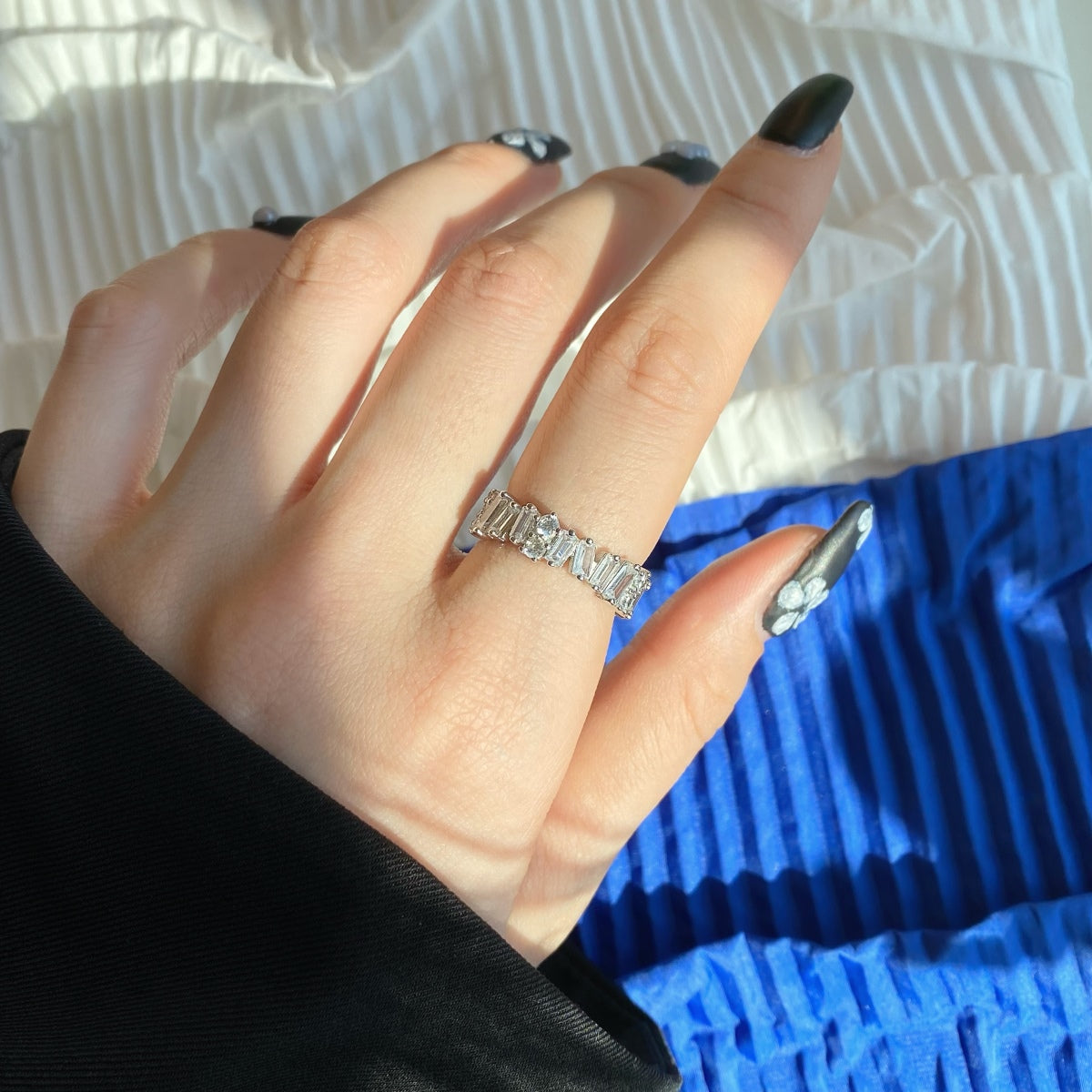 [Elowen Jewels]Delicate Multi Shape Tennis Ring