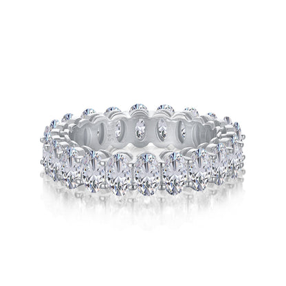 [Elowen Jewels]Ornate Oval Cut Tennis Ring