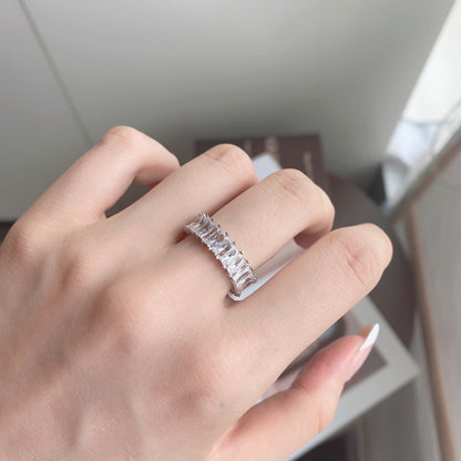 [Elowen Jewels]Unique Colorful Radiant Cut RIng