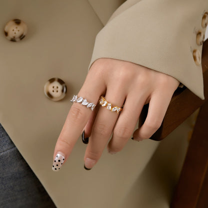 [Elowen Jewels]Delicate Multi Cut Ring