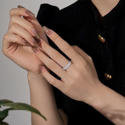 [Elowen Jewels]Dainty Round Cut Tennis Ring