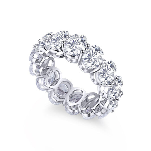 [Elowen Jewels]Dainty Elongated Cushion Cut Tennis Ring