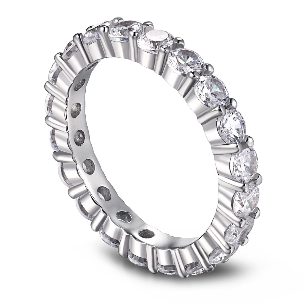 [Elowen Jewels]Sparkling Round Cut Tennis Ring