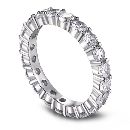 [Elowen Jewels]Sparkling Round Cut Tennis Ring