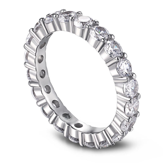 [Elowen Jewels]Sparkling Round Cut Tennis Ring
