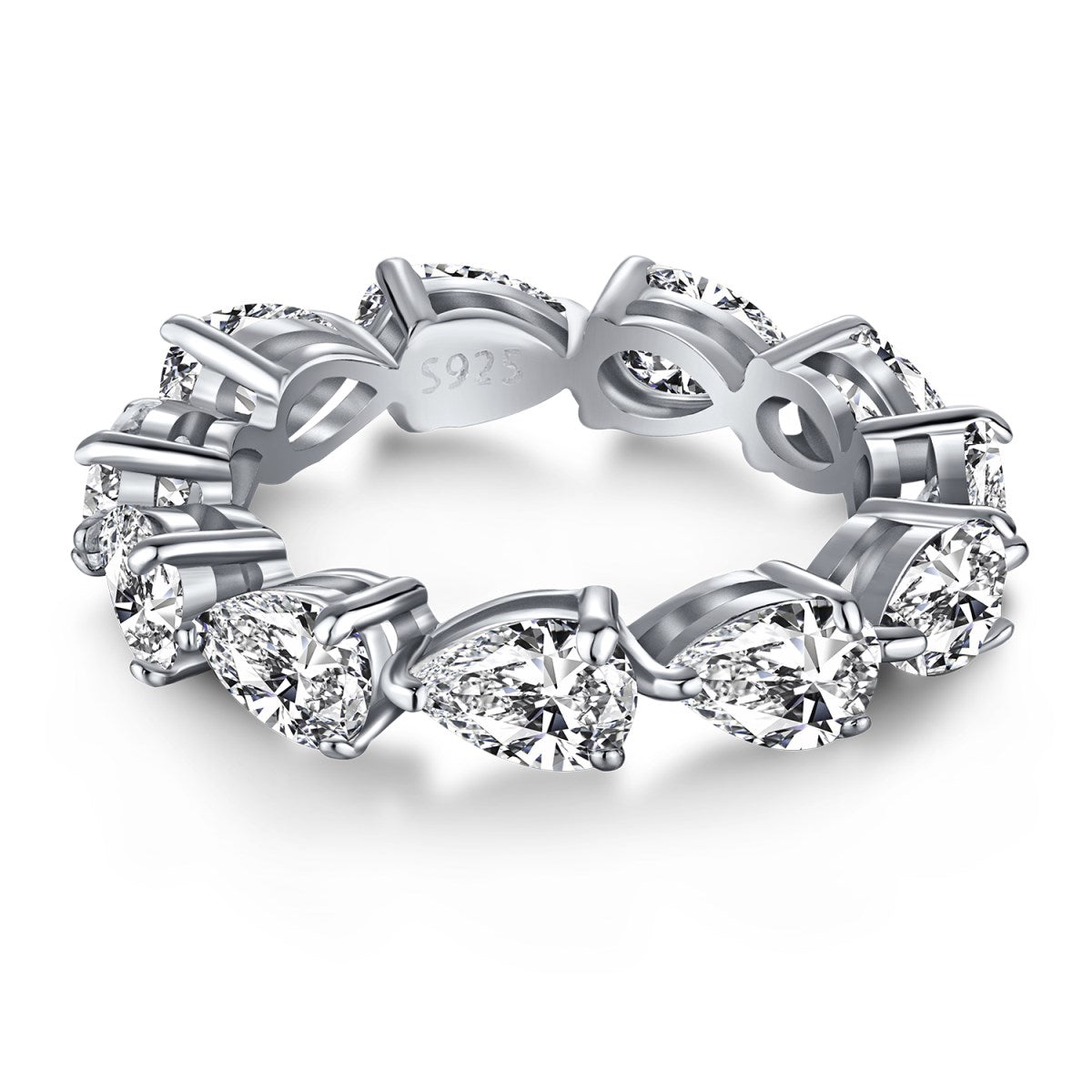 [Elowen Jewels]Exquisite Pear Cut Tennis Ring