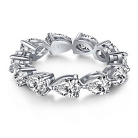 [Elowen Jewel]Exquisite Pear Cut Tennis Ring