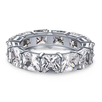 [Elowen Jewels]Elegant Princess Cut Tennis Ring