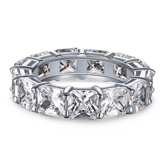 [Elowen Jewels]Elegant Princess Cut Tennis Ring