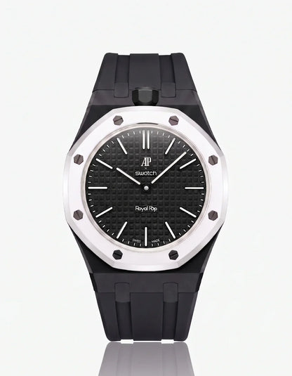 Silicone Strap & Case Royal Pop Ocho Negro(Customize  Colors)