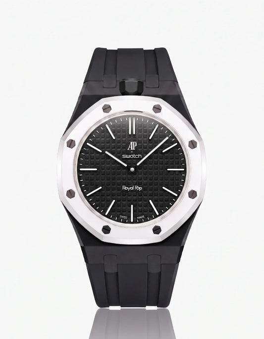 Silicone Strap & Case Royal Pop Ocho Negro(Customize  Colors)