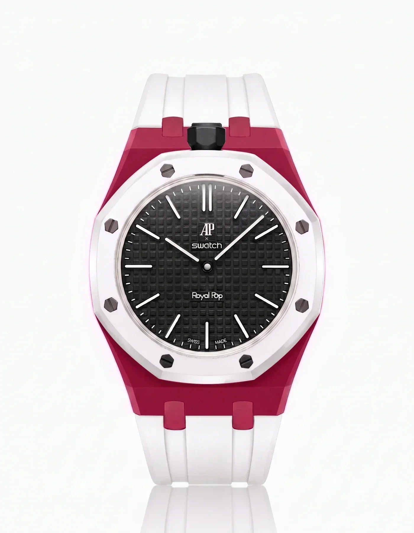 Silicone Strap & Case Royal Pop Ocho Negro(Customize  Colors)