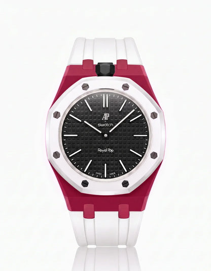 Silicone Strap & Case Royal Pop Ocho Negro(Customize  Colors)